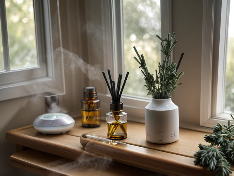 Boîte de rangement en bois pour huiles essentielles en hauteur dans un placard, astuce de rangement sécurisée pour la maison
